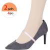 imageAllegra K Womens AntiSlip Elastic Shoe Ankle Straps Detachable Shoe Strap Band for HeelsPink