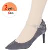 imageAllegra K Womens Detachable Adjustable Shoe Straps Belts Bands for Holding Loose High HeelsClear