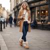 imageAllegra K Womens Faux Fur Flat Pull on Snow Boots for WinterBrown