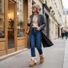 imageAllegra K Womens Faux Fur Flat Pull on Snow Boots for WinterBrown