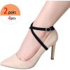 imageAllegra K Womens Heels Shoe Straps with Buckle Detachable Ankle Crossover Replacement Shoe Laces 2 PairsSuede Black