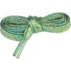 imageAllegra K Womens Metallic Glitter Sparkling Shoe Laces Flat Colorful Shoelaces for Sneakers 1 PairGold  Blue