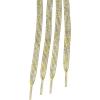 imageAllegra K Womens Metallic Glitter Sparkling Shoe Laces Flat Colorful Shoelaces for Sneakers 1 PairGold  Silver