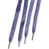 imageAllegra K Womens Metallic Glitter Sparkling Shoe Laces Flat Colorful Shoelaces for Sneakers 1 PairRed  Blue