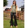 imageAllegra K Womens Metallic Tank Tops Shiny Sleeveless Party Disco ShirtDeep Gold Black