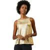 imageAllegra K Womens Metallic Tank Tops Shiny Sleeveless Party Disco ShirtGold