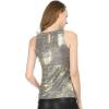 imageAllegra K Womens Metallic Tank Tops Shiny Sleeveless Party Disco ShirtSilver