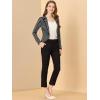 imageAllegra K Womens Notched Lapel Casual Work Office Striped BlazerBlack