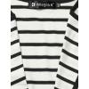 imageAllegra K Womens Notched Lapel Casual Work Office Striped BlazerBlack White