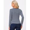 imageAllegra K Womens Notched Lapel Casual Work Office Striped BlazerBlue
