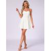 imageAllegra K Womens Sexy Tube Strapless Dress Sweetheart Neckline Off Shoulder 2026 Cocktail Party Mini Short DressesCream White