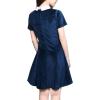 imageAllegra K Womens Short Sleeve Halloween Dresses Peter Pan Collar Casual Flare Skater Mini Vintage Dress 2026Blue