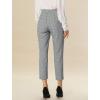 imageAllegra K Womens Work Dress Pants High Waisted Office Ankle PantsBlack