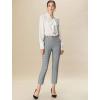 imageAllegra K Womens Work Dress Pants High Waisted Office Ankle PantsBlack