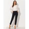 imageAllegra K Womens Work Dress Pants High Waisted Office Ankle PantsBlack Solid