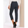 imageAllegra K Womens Work Dress Pants High Waisted Office Ankle PantsDark Blue Solid