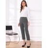 imageAllegra K Womens Work Dress Pants High Waisted Office Ankle PantsDark Gray Solid