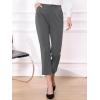imageAllegra K Womens Work Dress Pants High Waisted Office Ankle PantsDark Gray Solid