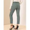 imageAllegra K Womens Work Dress Pants High Waisted Office Ankle PantsGreen