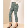 imageAllegra K Womens Work Dress Pants High Waisted Office Ankle PantsGreen