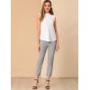 imageAllegra K Womens Work Dress Pants High Waisted Office Ankle PantsLight Brown