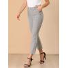imageAllegra K Womens Work Dress Pants High Waisted Office Ankle PantsLight Brown
