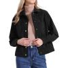 imageAllegra K Corduroy Jacket for Women Casual Long Sleeve Fall Outerwear Button Down Shacket JacketsBlack