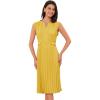 imageAllegra K Summer Dress for Women 2026 Elegant Sleeveless V Neck ALine Pleated Flowy Midi DressGinger
