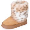 imageAllegra K Womens Faux Fur Flat Pull on Snow Boots for WinterBrown
