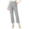imageAllegra K Womens Work Dress Pants High Waisted Office Ankle PantsGray Solid