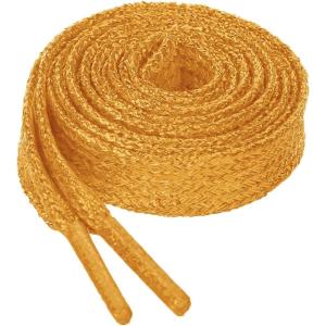 imageAllegra K Glitter Shiny Metallic Sparkling Shimmery Flat Sneakers Shoelace Shoe Laces StringsGolden Orange