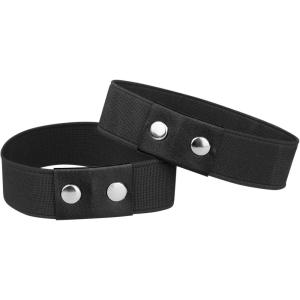 imageAllegra K Womens Detachable Shoe Strap Belt Band Replacement Elastic Ankle Straps for HeelsBlack