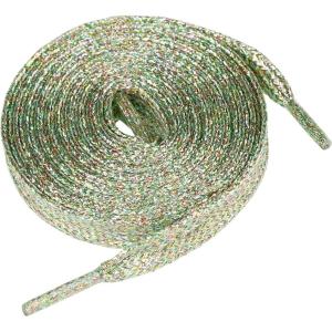 imageAllegra K Womens Metallic Glitter Sparkling Shoe Laces Flat Colorful Shoelaces for Sneakers 1 PairLight Four Colors