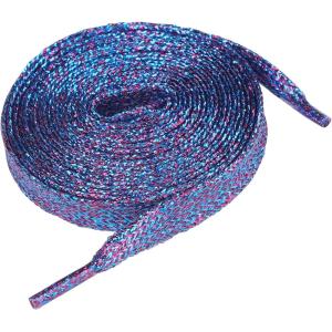 imageAllegra K Womens Metallic Glitter Sparkling Shoe Laces Flat Colorful Shoelaces for Sneakers 1 PairRed  Blue