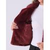 imageAllegra K Womens Cropped Fur Jacket Lapel Fluffy Cardigan Shrug 2026 Winter Short Faux Fur Coat OutfitsBurgundy