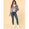 imageAllegra K Womens Cropped Fur Jacket Lapel Fluffy Cardigan Shrug 2026 Winter Short Faux Fur Coat OutfitsGrey
