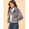 imageAllegra K Womens Cropped Fur Jacket Lapel Fluffy Cardigan Shrug 2026 Winter Short Faux Fur Coat OutfitsGrey