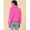 imageAllegra K Womens Cropped Fur Jacket Lapel Fluffy Cardigan Shrug 2026 Winter Short Faux Fur Coat OutfitsHot Pink