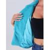 imageAllegra K Womens Cropped Fur Jacket Lapel Fluffy Cardigan Shrug 2026 Winter Short Faux Fur Coat OutfitsPeacock Blue