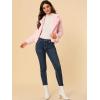 imageAllegra K Womens Cropped Fur Jacket Lapel Fluffy Cardigan Shrug 2026 Winter Short Faux Fur Coat OutfitsPink