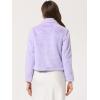 imageAllegra K Womens Cropped Fur Jacket Lapel Fluffy Cardigan Shrug 2026 Winter Short Faux Fur Coat OutfitsPurple