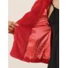 imageAllegra K Womens Cropped Fur Jacket Lapel Fluffy Cardigan Shrug 2026 Winter Short Faux Fur Coat OutfitsRed