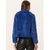 imageAllegra K Womens Cropped Fur Jacket Lapel Fluffy Cardigan Shrug 2026 Winter Short Faux Fur Coat OutfitsRoyal Blue