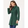 imageAllegra K Womens Pea Coat Single Breasted Long Sleeve Warm Casual Overcoat with Pockets Winter OutwearDark Green