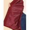 imageAllegra K Womens Pea Coat Single Breasted Long Sleeve Warm Casual Overcoat with Pockets Winter OutwearDark Red