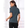 imageAllegra K Womens 1 Button Blazer Jacket Office Business Short Sleeve BlazerDark Gray