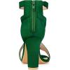 imageAllegra K Womens Crisscross Ankle Strap Chunky Heel Green Sandals 9 m US