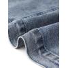 imageAllegra K Casual Jean Jacket for Womens Short Puff Sleeves ButtonDown Denim JacketGrey Blue