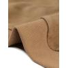imageAllegra K Faux Suede Cropped Coat for Womens Stand Collar Zip Up Biker Moto Bomber JacketsKhaki