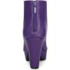 imageAllegra K Peep Toe Ankle Boots for Women Back Zip Chunky Heel Platform BootsPurple